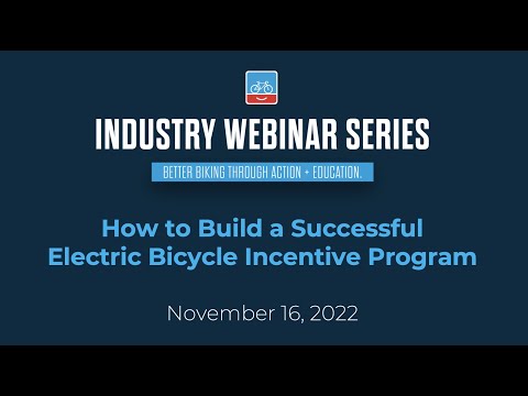 November Webinar: How to Build a Successful Electric Bicycle Incentive Program