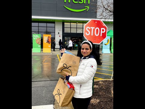 Amazon Fresh Chicago-Napperville || Fully automated grocery shopping || dashcart demo