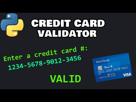 Credit card validator in Python 💳