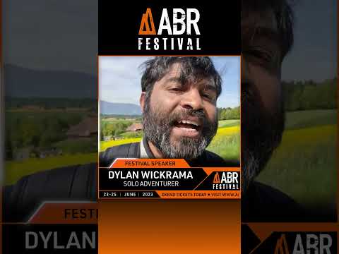 The rider who turned his bike into a raft Dylan Wickrama joins the ABR Festival 2023