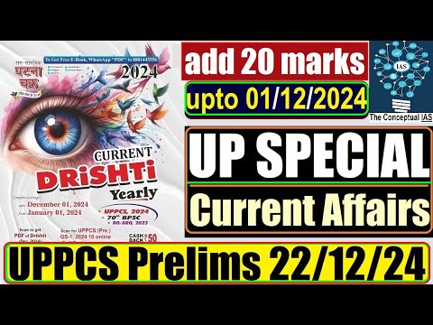 UPPCS Prelims 2024: UP SPECIAL Current Affairs by Drishti