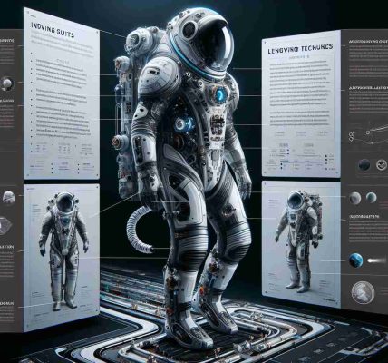 A detailed and high definition portrayal of innovative space suits, specifically designed for lengthy space missions. The image should capture the intricacy and uniqueness of these suits, showcasing their advanced technology and their long lifespan. They are aesthetically futuristic, featuring sleek designs that anticipate the needs of astronauts on enduring journeys. Additionally, consider the unforgiving environment of space, with factors like vacuum, radiation, and extreme temperatures dictating the novel ingenuities of these suits.