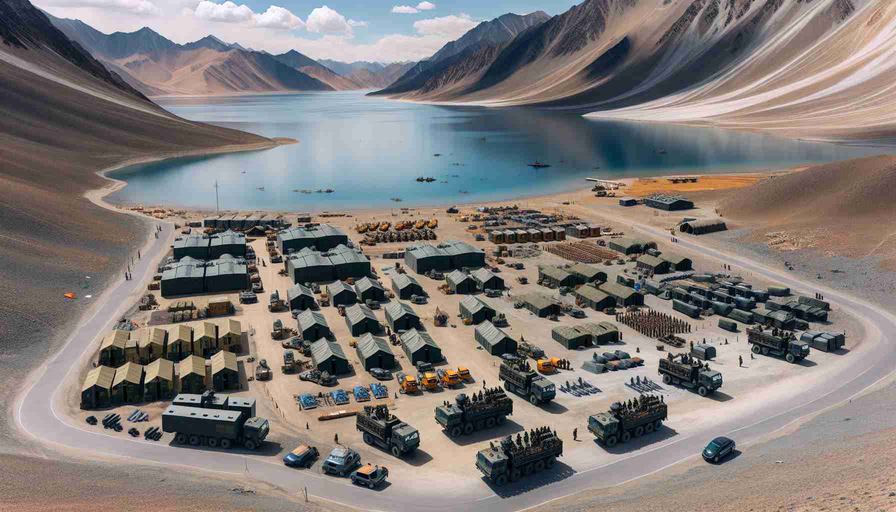 Chinese Military Expansion Near Pangong Lake