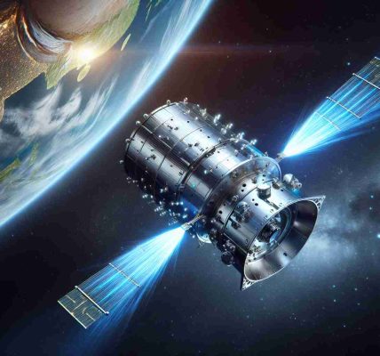 A realistic high definition graphic representing China's innovative satellite mission that demarcates a new era in space exploration. The image should showcase a detailed, highly advanced satellite, in the vacuum of space, with the Earth and stars in the background. Quick bursts of bluish light are emitted from the thrusters, indicating motion. Convey the sense of pioneering technology and the immense opportunities it presents for the exploration of the cosmos.