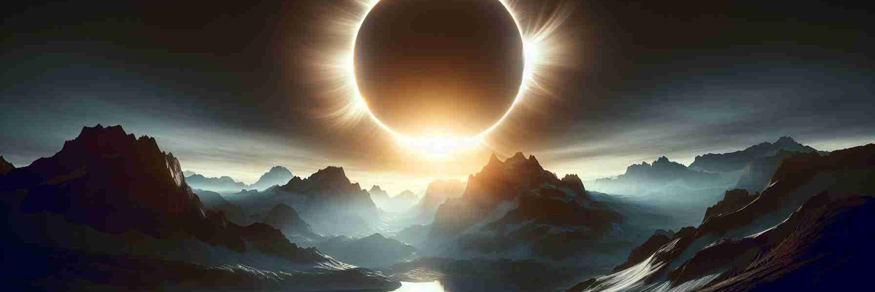 Produce a highly detailed, hyper-realistic image of an upcoming phenomenon known as the 'Ring of Fire' solar eclipse. The celestial event should be so captivating, it appears as if skywatchers are truly in awe of the spectacle. The Sun should be partially obscured by the Moon, resulting in a magnificent halo or 'ring of fire' effect around the obscured silhouette of the moon. There should be an unspoiled natural landscape below, adding to the dramatic effect of the eclipse. The texture, color, and interplay of light and shadow should convey the awe-inspiring beauty of this celestial event in high definition.