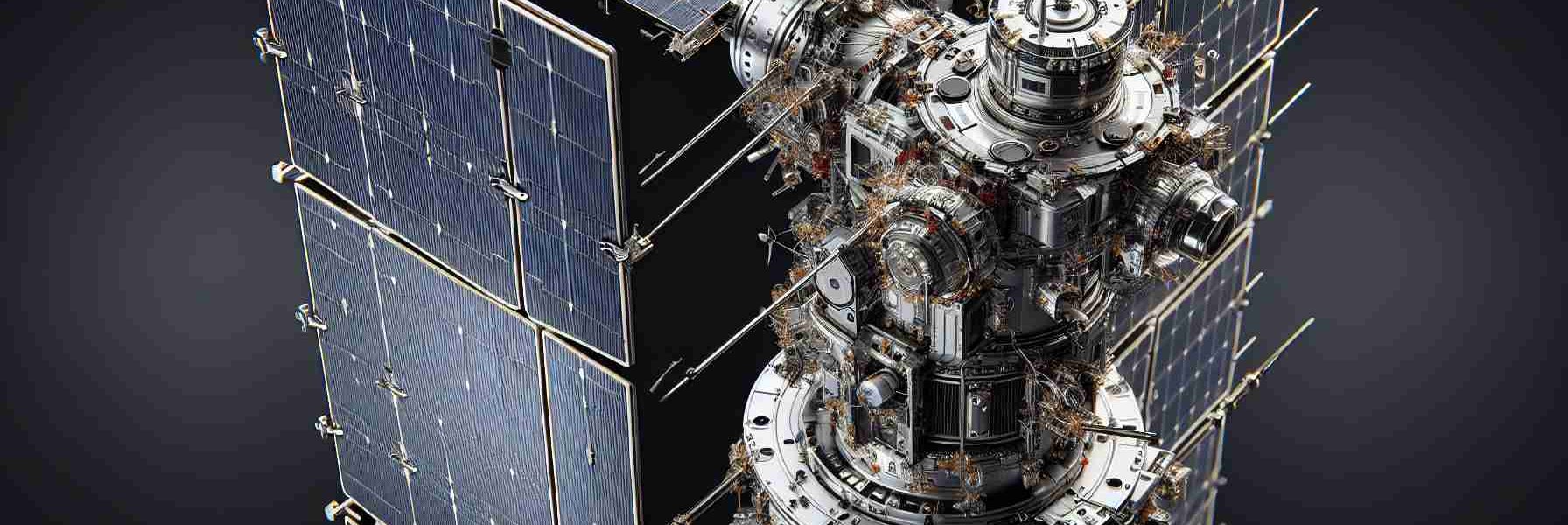 A high-resolution, realistic image displaying advanced satellite technology pioneered by a tech firm based in Colorado Springs. The visual should showcase intricate details of the innovative satellite, with clear focus on its body, panels, and antenna mechanisms. The crispness of the image should amplify features like solar panels, antennae, transponders, and other complex elements usually present on modern satellites.