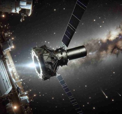 Create a highly detailed and realistic image capturing the moment of a SpaceX satellite being deployed. This should depict the robust satellite exiting the spacecraft in the limitless expanse of space, surrounded by distant stars and celestial bodies. It should convey the intricate technology used and the significant achievement of space exploration.