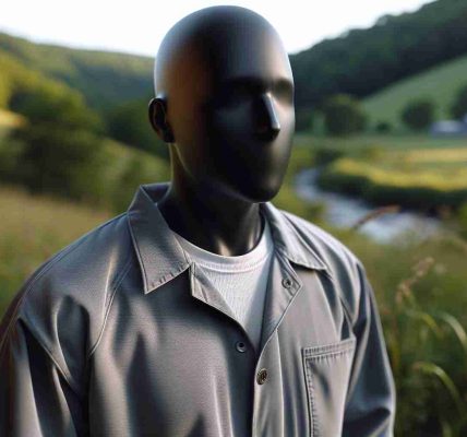 Realistic high-definition image of an unidentified inmate, showcasing the details of their prison uniform from a minimum-security facility. The setting is in a nature-filled location, hinting at the rural landscapes of West Virginia. No identifiable personal characteristics are present, purely focusing on the attire and environment.