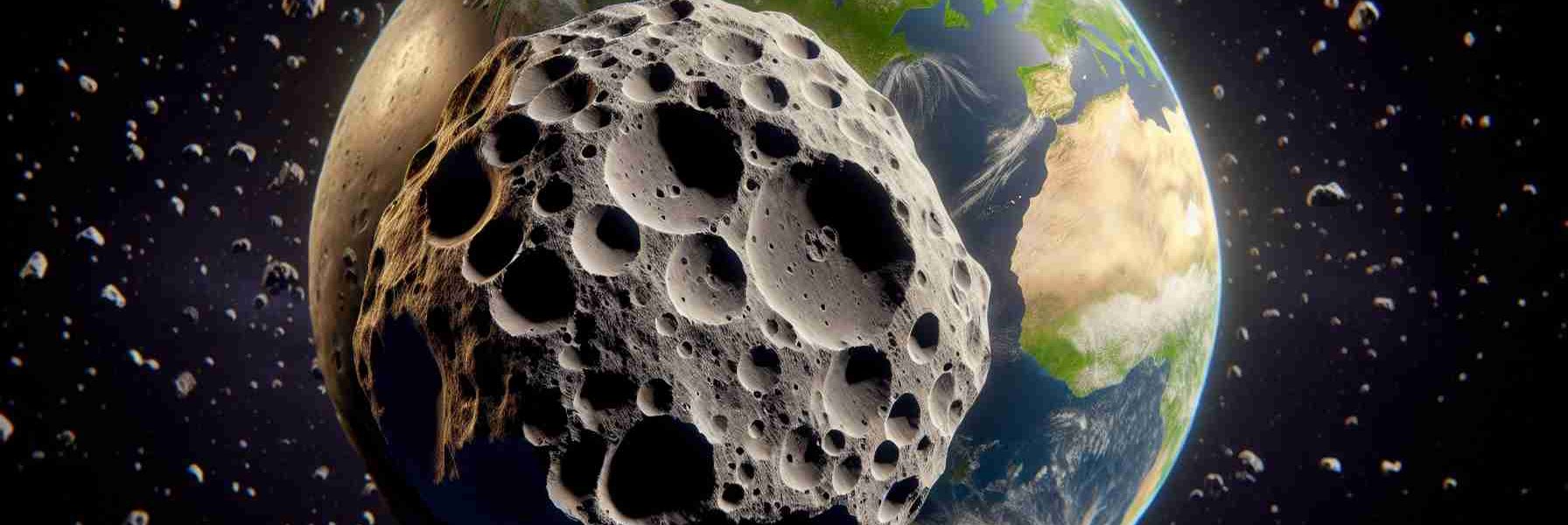 Generate a high-definition realistic image of Earth's mini-moon. Display the mini-moon in such a way that it reveals new understandings about asteroids, perhaps including distinctive features such as craters, color variations, and unusual geological formations.