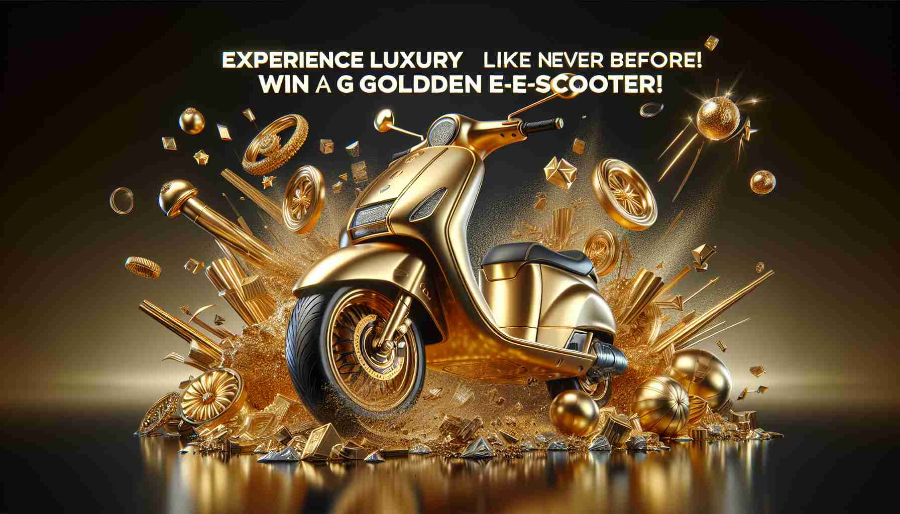 Experience Luxury Like Never Before! Win a Golden E-Scooter