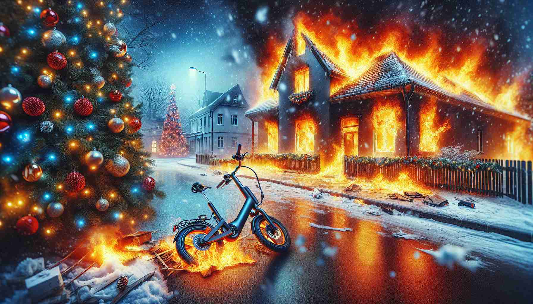 Shocking E-Bike Fire Just Before Christmas! Lives Forever Changed! 