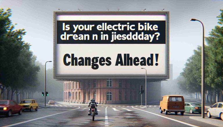 Is Your Electric Bike Dream in Jeopardy? Changes Ahead