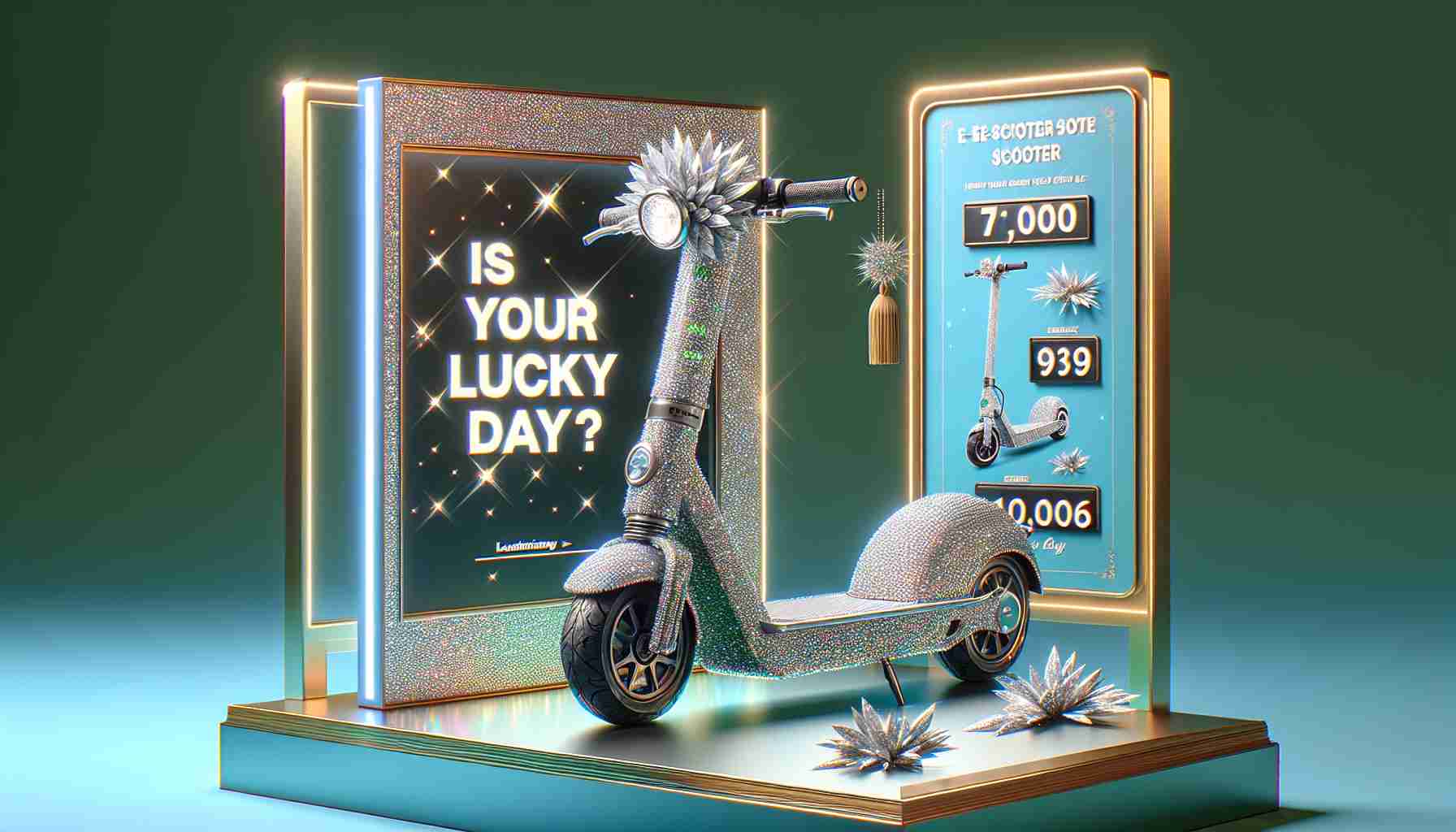 Win a Glittering E-Scooter! Is It Your Lucky Day? 