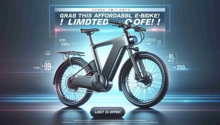 Grab This Affordable E-Bike Before It’s Gone! Limited Time Offer