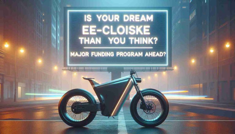 Is Your Dream E-Bike Closer Than You Think? Major Funding Program Ahead