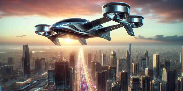 A realistic and high-definition image of an imaginary future where 'IF-9', a sleek, state-of-the-art flying car, is dramatically altering the landscape of transportation. The flying car is modern and aerodynamic, with shining metallic surfaces and powerful propellers, hovering effortlessly above a futuristic cityscape. It is transitioning from the ground and soaring upwards into a bright, technicolor sky that hints at limitless possibilities. The city below is bustling with activity, yet also accommodating for this fascinating new mode of transport, thus embodying the concept of 'soaring into the future'.