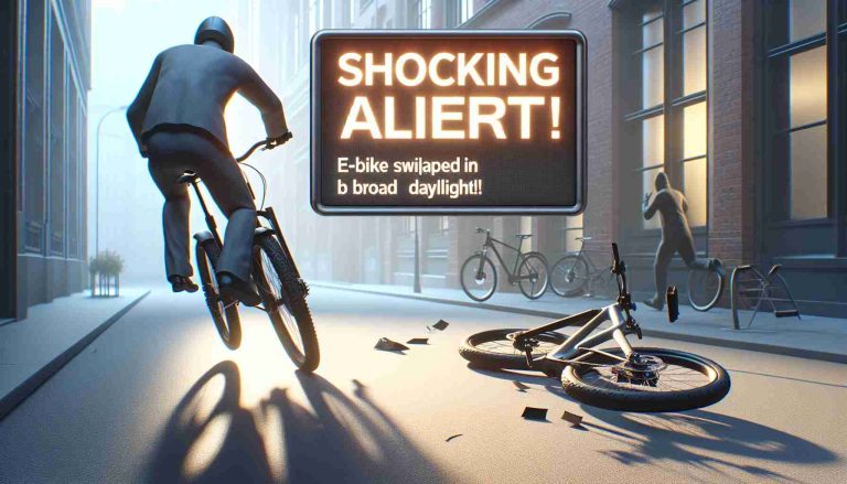 Shocking Theft Alert! E-bike Swiped in Broad Daylight