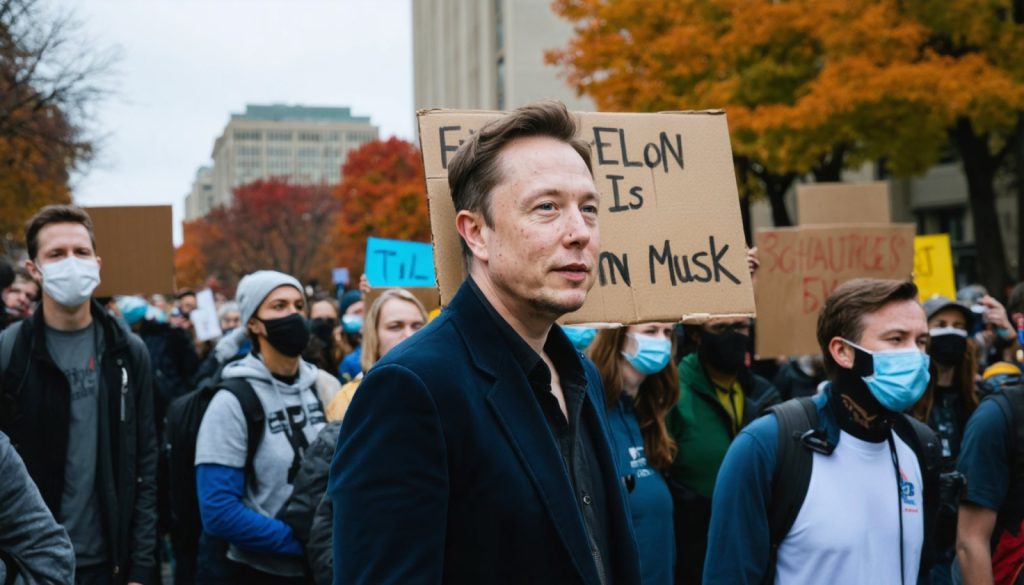 The High Stakes of Protest: Schaumburg Rallies Take Aim at Elon Musk